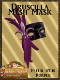 *Goddess* Druscilla Mesh Mask Bat Blue