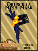 *Goddess* Druscilla Mesh Mask Pumpkins Blue