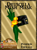 *Goddess* Druscilla Mesh Mask Pumpkins Green