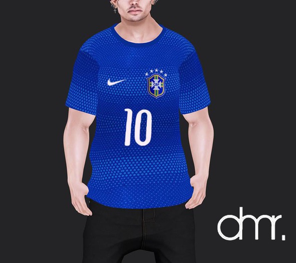 [DR]Men Shirt Brasil Blue