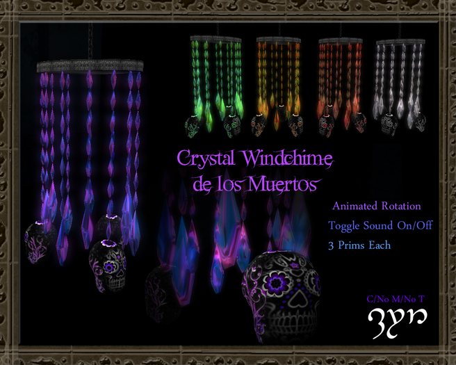 Zyn ~ Crystal Windchime de los Muertos