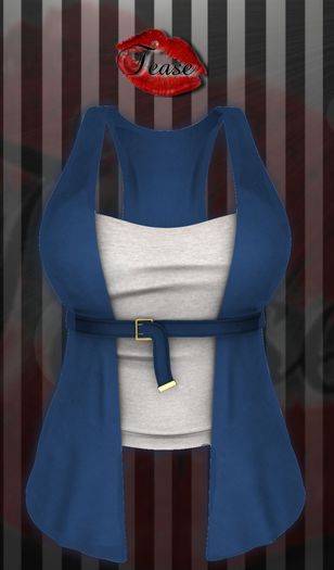 !TEASE! RONNI VEST BLUE