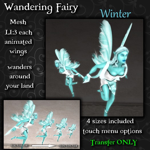 Second Life Marketplace tc Mesh Wandering Fairy Set Winter