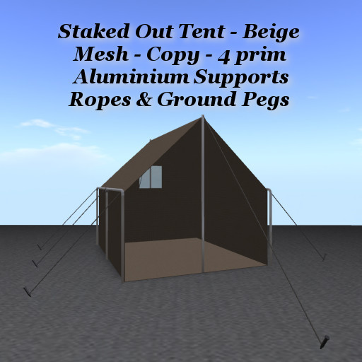 Staked Out Tent Beige