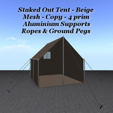 Staked Out Tent Beige