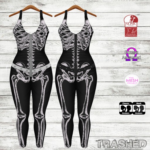 <T >Boneysuit_ black/white ( wear me)