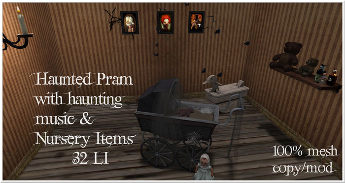 LOVE - HAUNTED NURSERY WITH PRAM/STROLLER (BOXED)