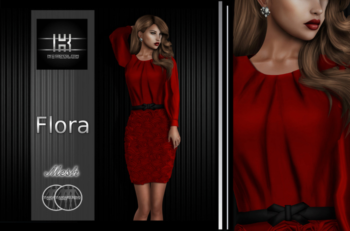 [KINGSLEY]  FLORA Romantic *Red*