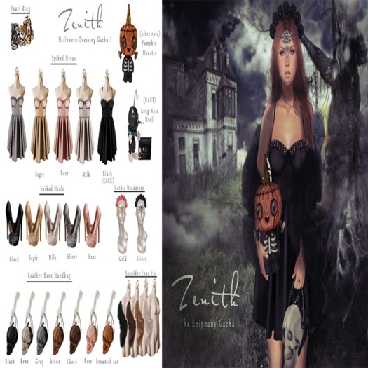 =Zenith=Spiked Heels (Begie)