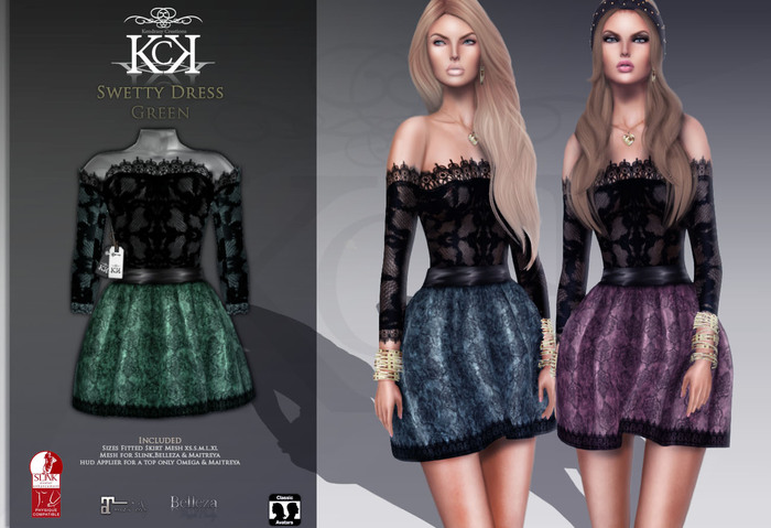 :::KC::: Sweety Dress Green