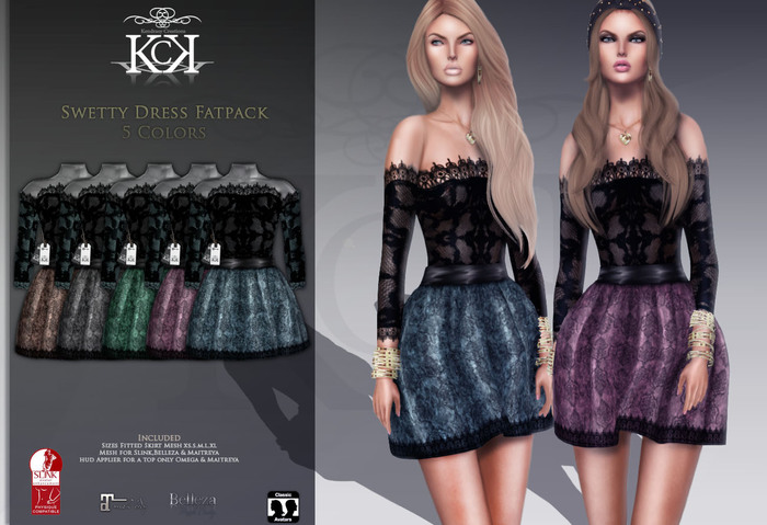 :::KC::: Sweety Dress FATPACK