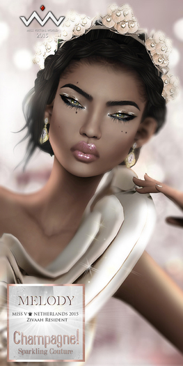 (C)DEMO/MELODY Mesh Gown (5 Sizes)