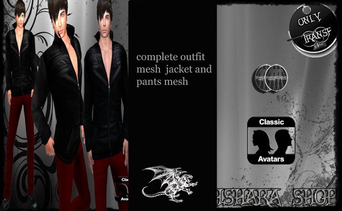 outfit  complete men mesh 9