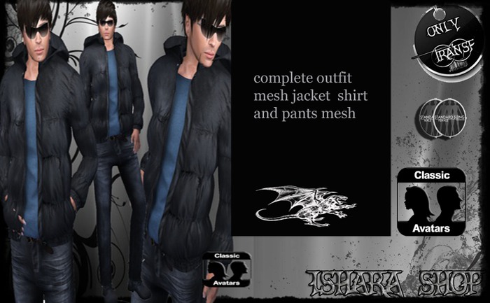 outfit  complete men mesh 3