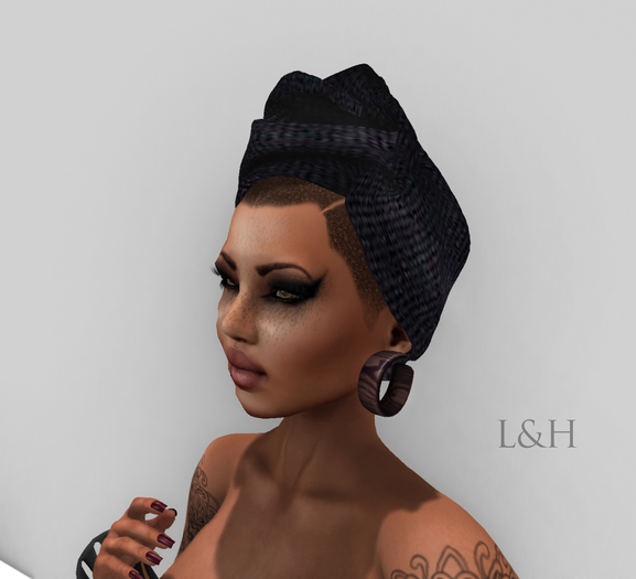 L&H : Headwrap  II  :: BLACK KNIT  