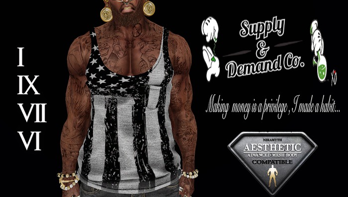 Supply & Demand Co. AMERICAN BADASS "BLACC