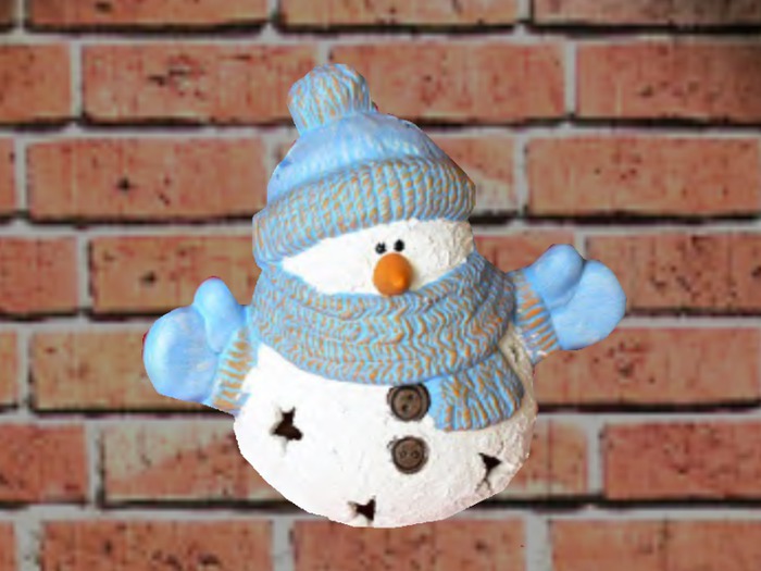 Plaster Snowman (Real Pic)