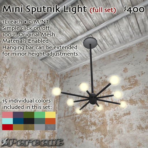 % Sputnik Mini Light (FULL SET) *MESH*