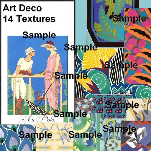Art Deco 14 Texture Set