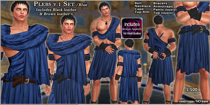 FM Set Plebs v.1 /BLK_Blue