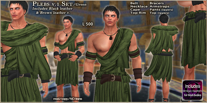 FM Set Plebs v.1 /BLK_Green