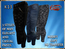 3 STYLES OF MAN ELEGANT AND CASUAL PANTS