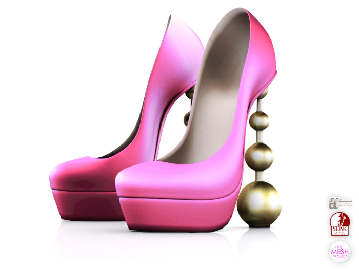 Garbaggio // Sphere Heels - Pink
