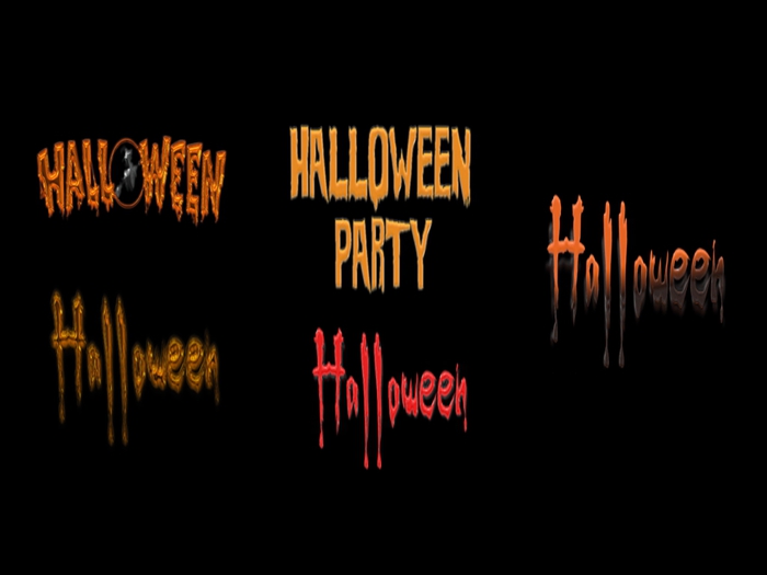 Halloween Signs Set 1