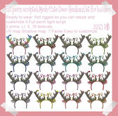 Full Perm MESH scripted Cute Deer Headband kit for builders