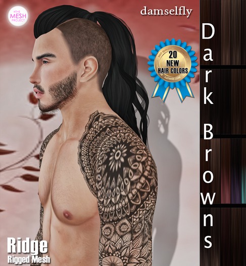 **DD**Damselfly Ridge Rigged Mesh Dark Browns
