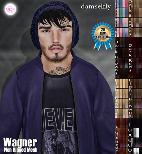 **DD**Damselfly Wagner Non-Rigged Mesh Big Pack