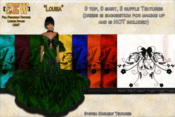 [SEW] Full Permission Textures - System Garments - Louise