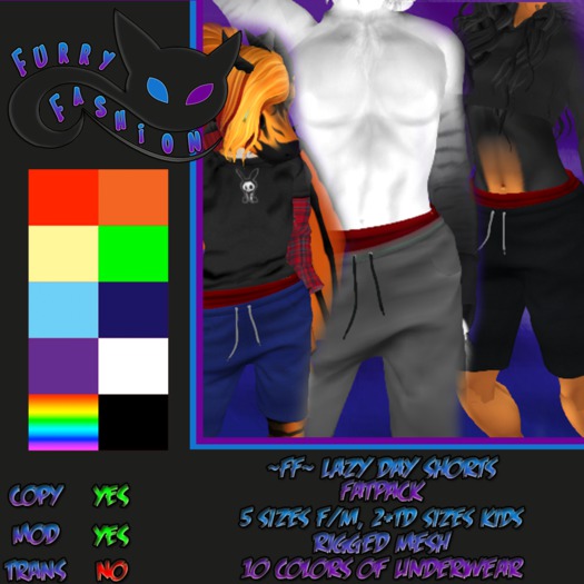 ~FF~ Lazy Day Shorts Fatpack