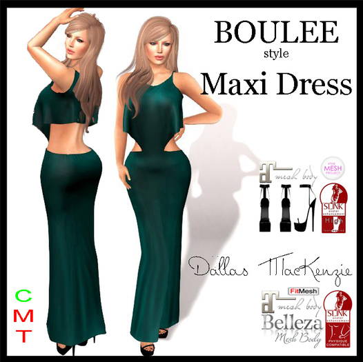 .::DM::. BOULEE Maxi Dress  - TEAL