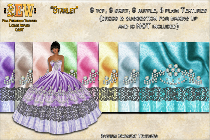 [SEW] Full Permission Textures - System Garments - Starlet