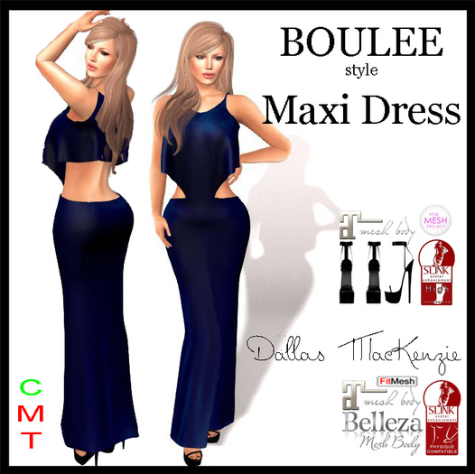 .::DM::. BOULEE Maxi Dress  - TEAL