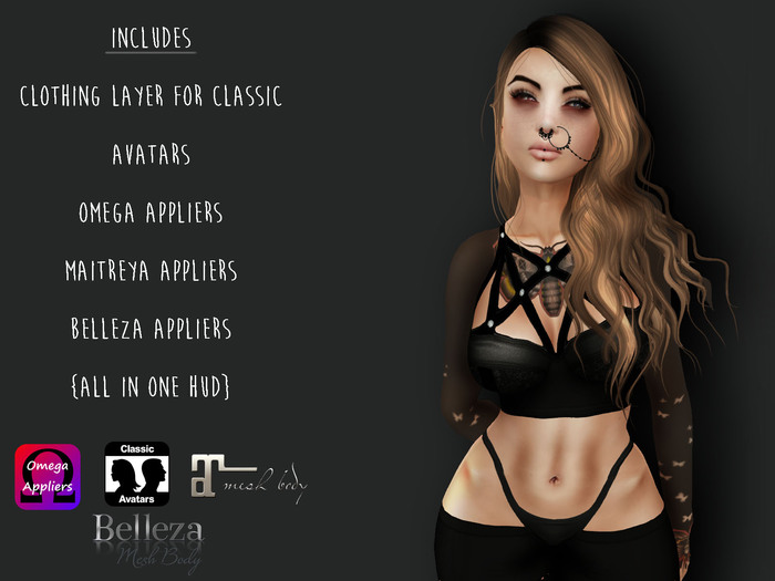 .:D2:. Pentagram Bralet Boxed