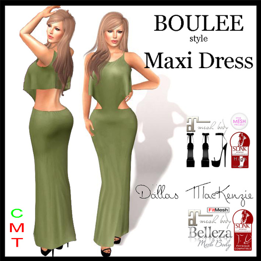 .::DM::. BOULEE Maxi Dress  - TEAL