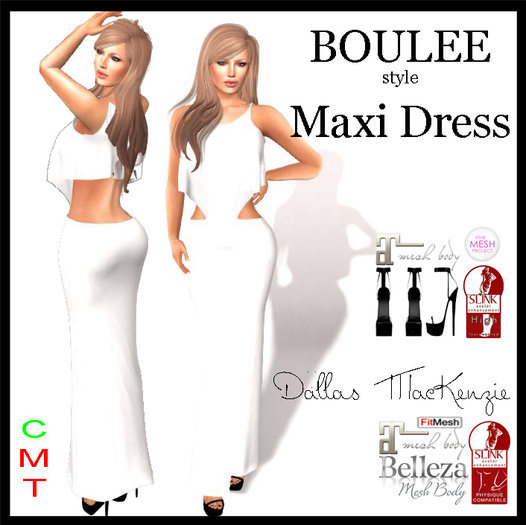 .::DM::. BOULEE Maxi Dress  - WHITE