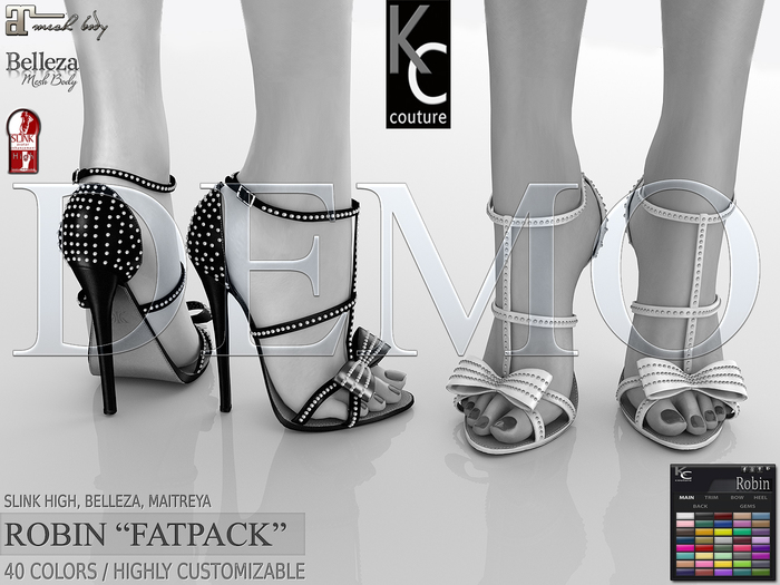 *DEMO* .:KC:. ROBIN HEELS - SLINK HIGH, MAITREYA, BELLEZA