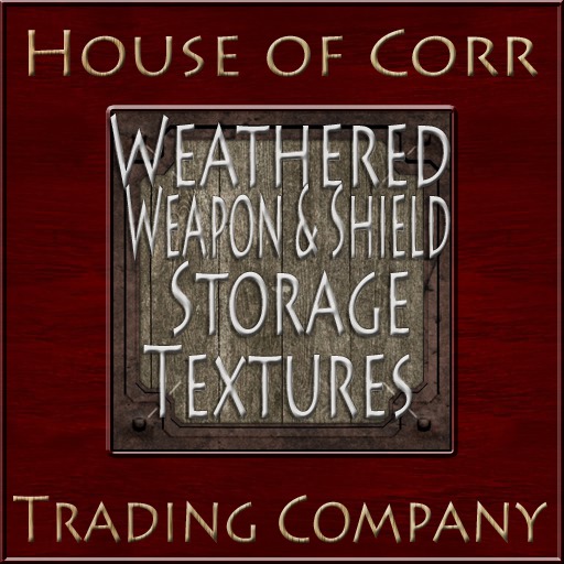 Weathered Weapons & Shields Storage Texture Set