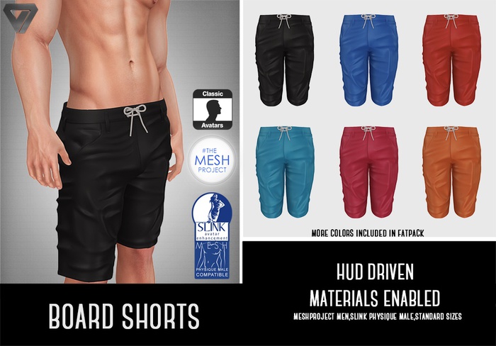 ILLI - [MeshProject,Physique,Classic] Board Shorts DEMO