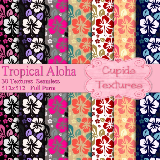 *Cupids Textures * 30 TROPICAL ALOHA SET 1