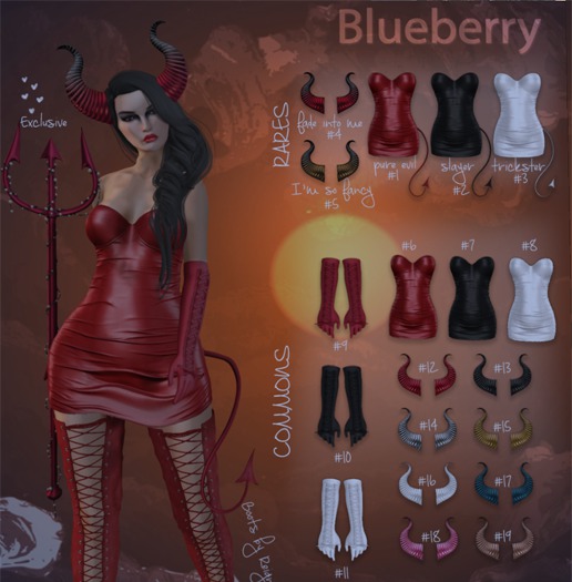 14. Blueberry / COMMON / Devil Horns - Silver