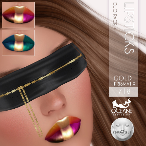 Oceane - Prismatix Lipsticks Duo Gold 4 LELUTKA