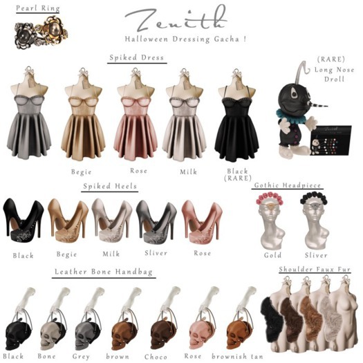 =Zenith=Leather Bone Handbag (Brown)