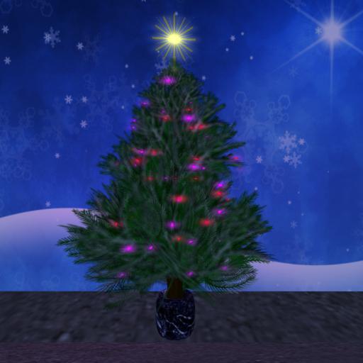 Christmas Tree with Glowing Star