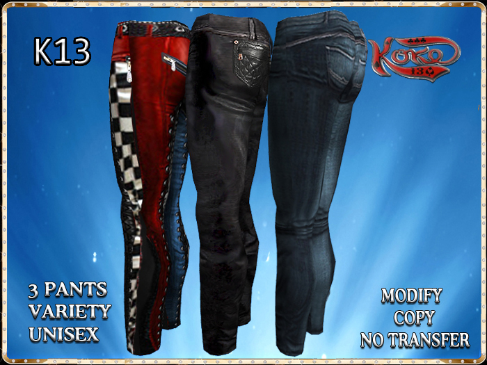K13   3 PANTS VARIETY UNIXES 3