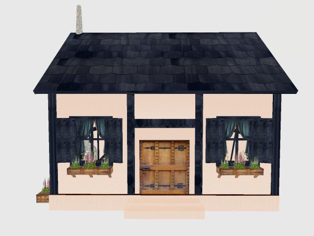 Cottage 16 Prim Bleu Roof