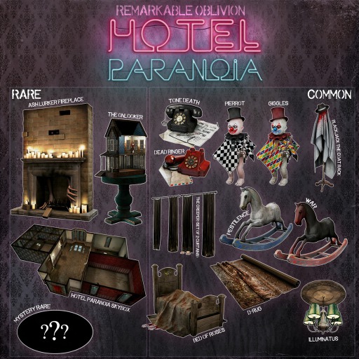 RO - Hotel Paranoia - The Creeper Container (Set of Curtains)